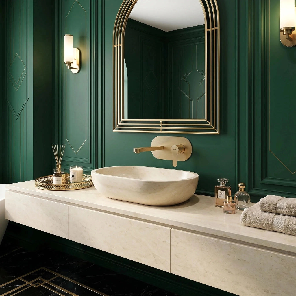 Rubinetto Da Parete Rea Arcos Brush Gold