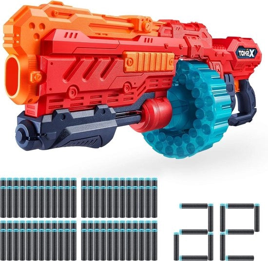 Blaster a schiuma Turbo Advance - 96 punte di schioppo - rosso