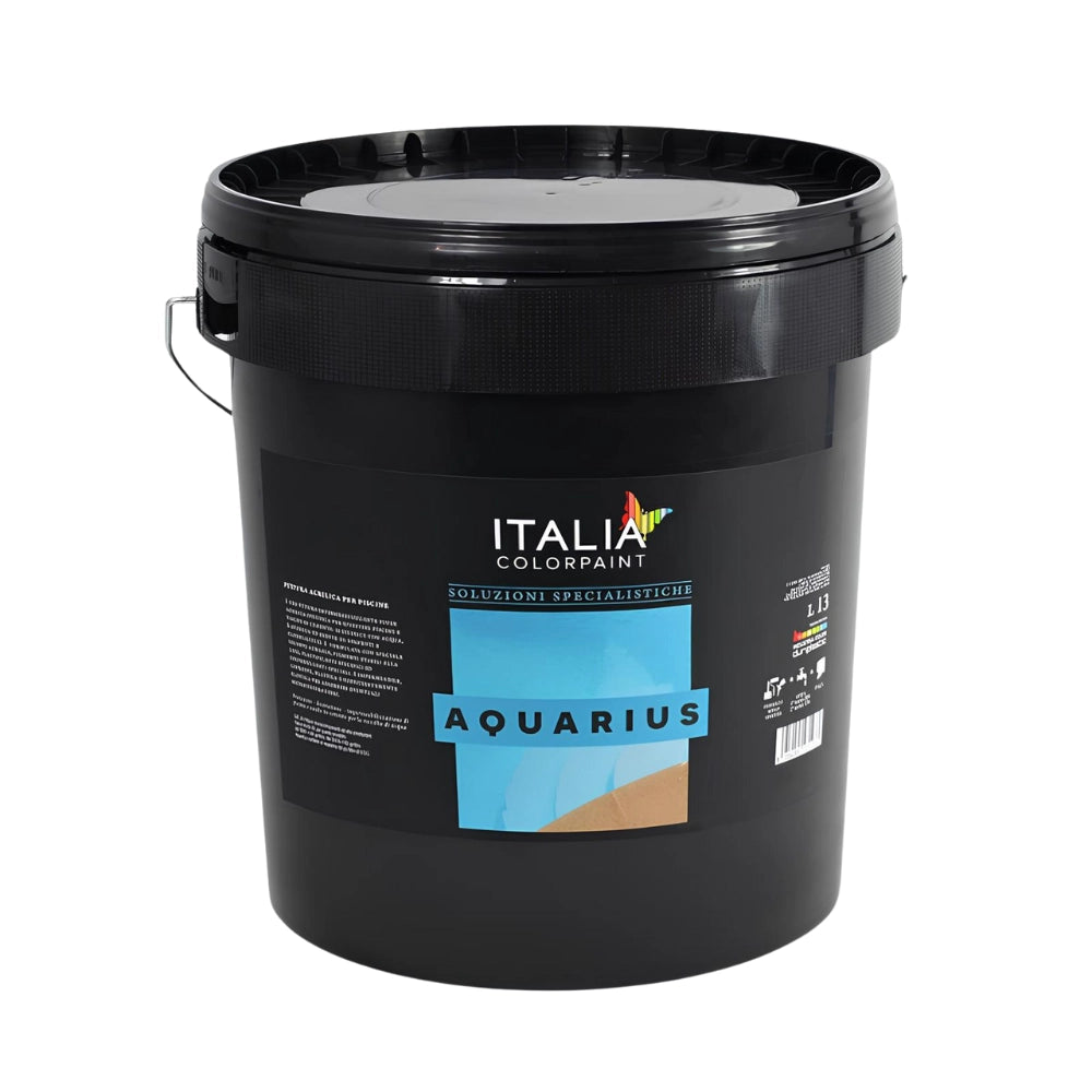 Aquarius pittura acrilica piscine cemento colore celeste italia colorpaint *** formato 13 lt, confezione 1