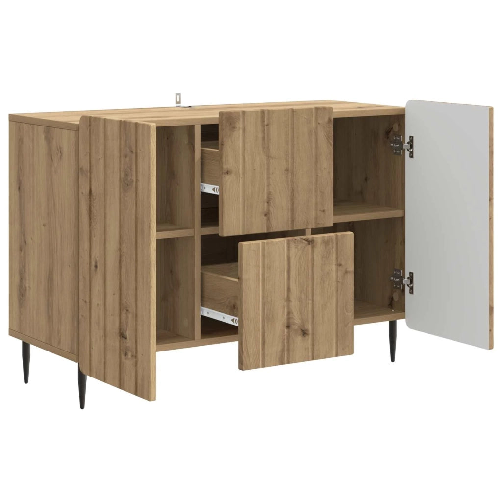 Credenza | Madia | Buffet da pranzo | Armadio da pranzo con cassetto Rovere Artigianale 89 x 34,5 x 62 cm
