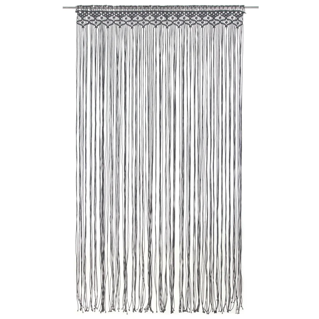 Tenda Macram¨¨ Antracite 140x240 cm in Cotone