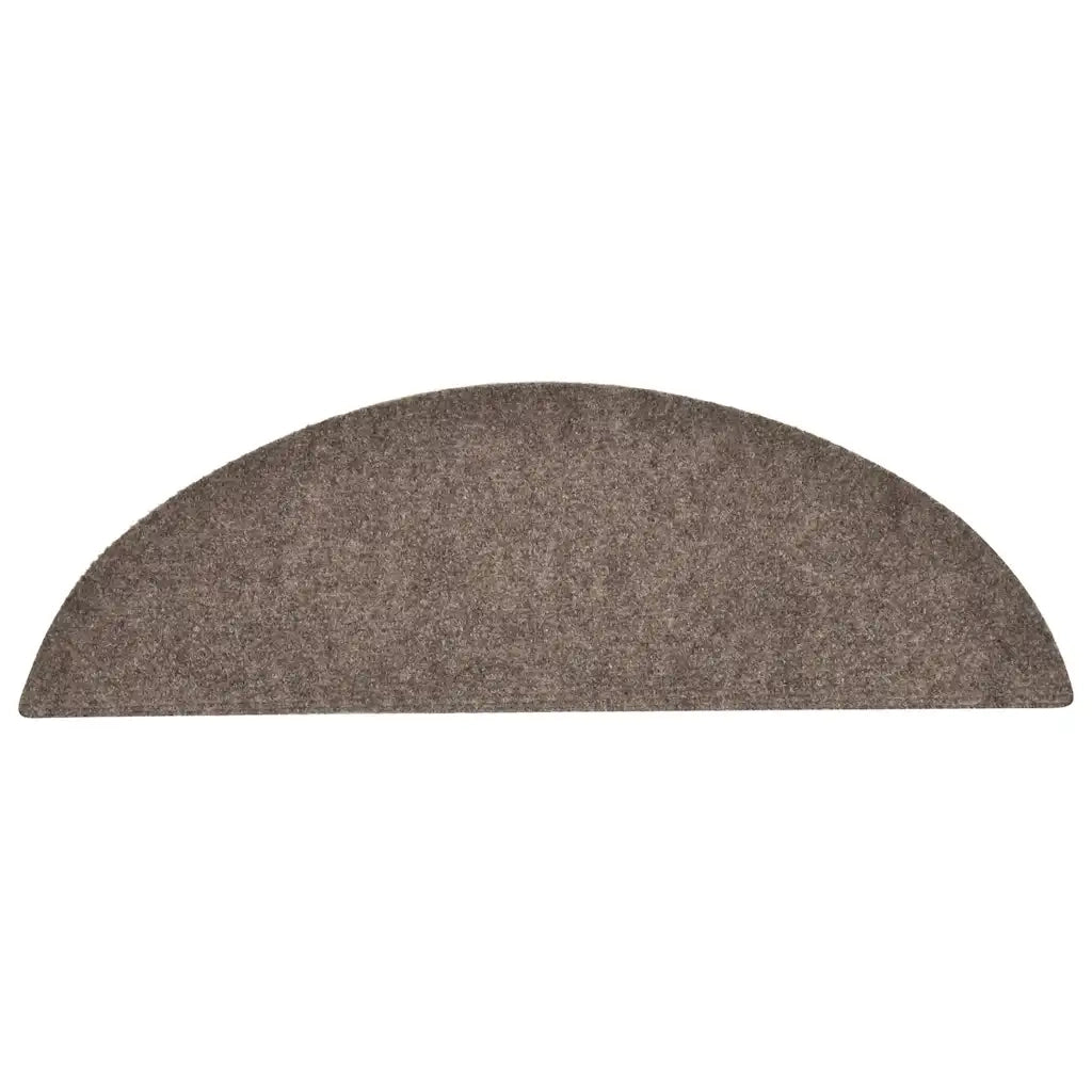 Tappetini per scale autoadesivi 30 pz 56x17x3 cm beige semicircolari 3365688