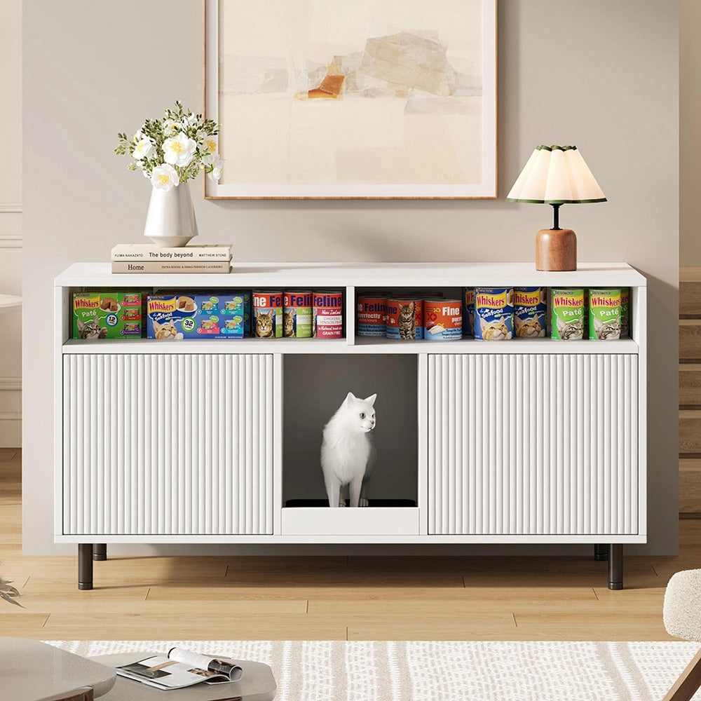 Armadio lettiera con tappeto - Xylo - 120x50x66cm bianco
