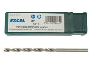 PUNTE HSS RETTIFICATE PROLUNGATE- - ø mm.4x120 - 10 pezzi EXCEL