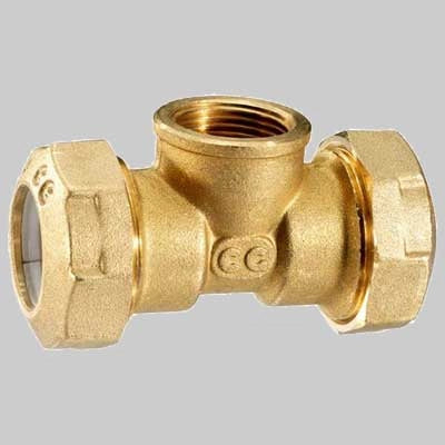 RACCORDO A TEE FEMMINA PE ANELLO RESINA  25 x 3/4 x 25     CG CAVALLETTO