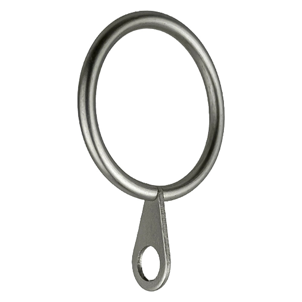 ANELLO PER SCORRITENDA col. nichel - Ø 12 mm  cf. 6 pz  - ERREBI