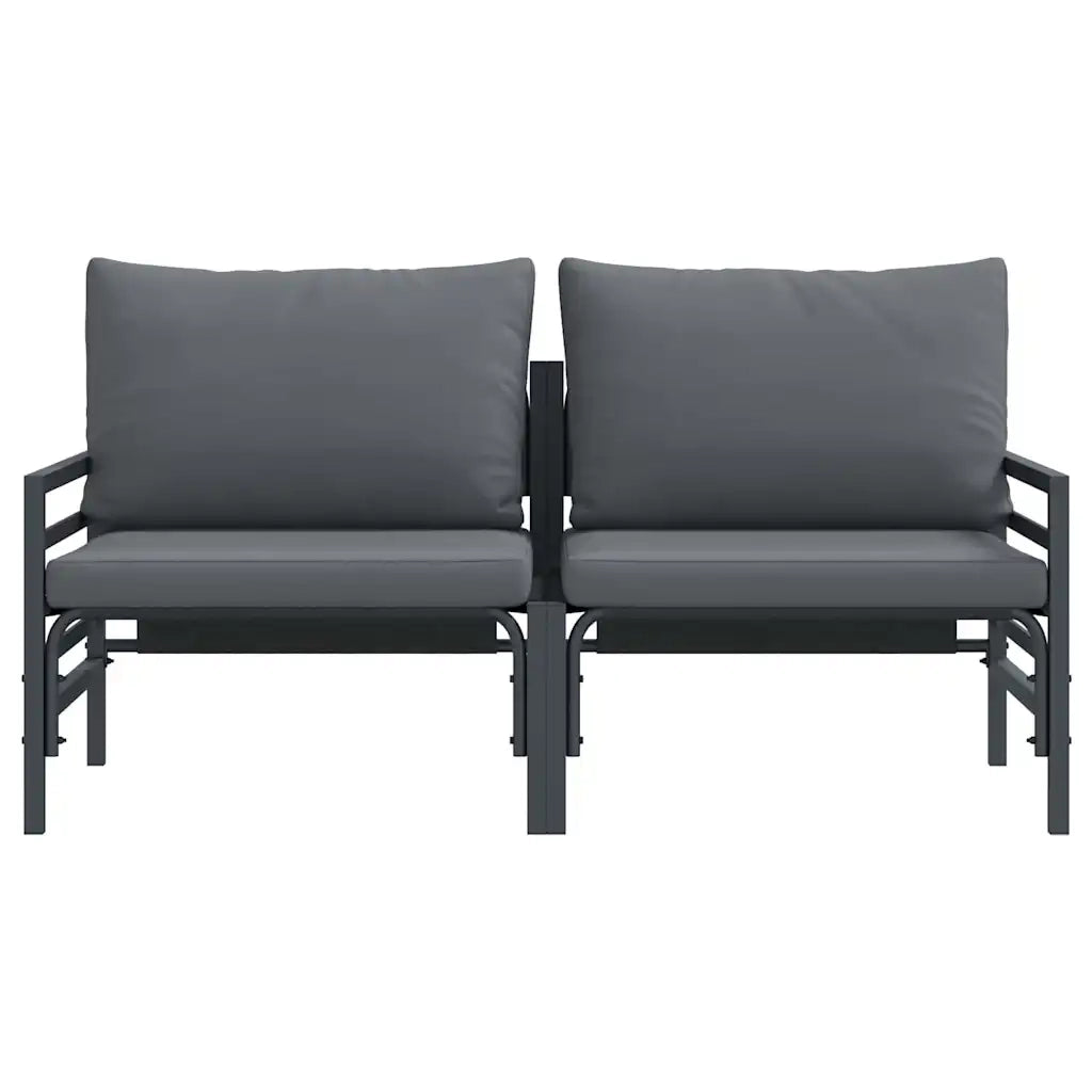 Mobili da Esterno 2 Pezzo Antracite 80 x 80 x 71 cm Acciaio 42009984