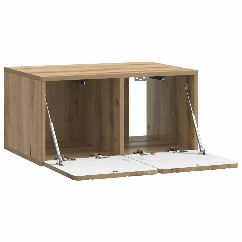 Mobile TV da Muro | Armadietto TV | Mobile Porta TV Rovere Artigianale 59,5 x 41 x 30 cm