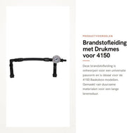 Guida di alimentazione a pressione con serpentina di alimentazione 8mm - serpentina di alimentazione 6mm - costruzione in alluminio - installazione facile - adatto per 4150 bar