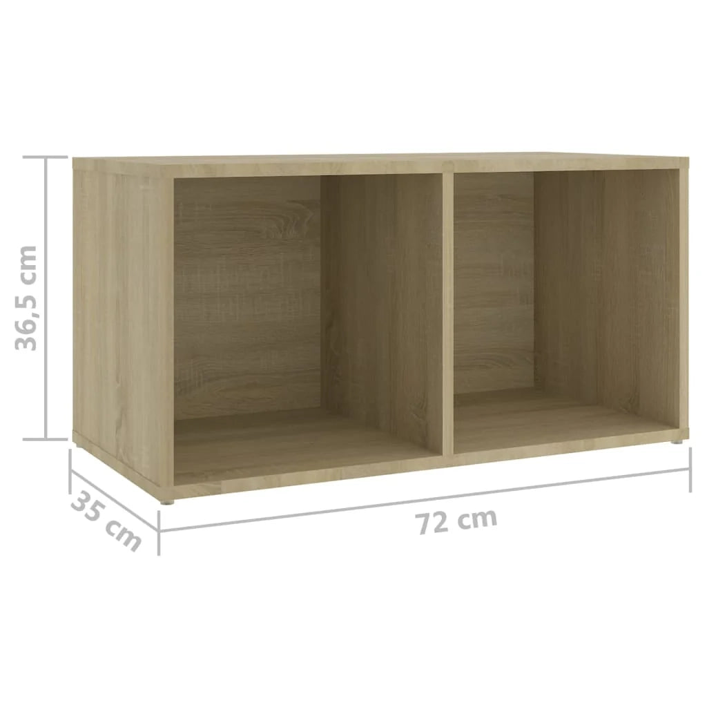 Mobile TV multimediale scaffale TV credenza mobile TV sala da pranzo soggiorno camera da letto 4 pezzi rovere Sonoma 72 x 35 x 36,5 cm legno ingegnerizzato marrone 02_0028756
