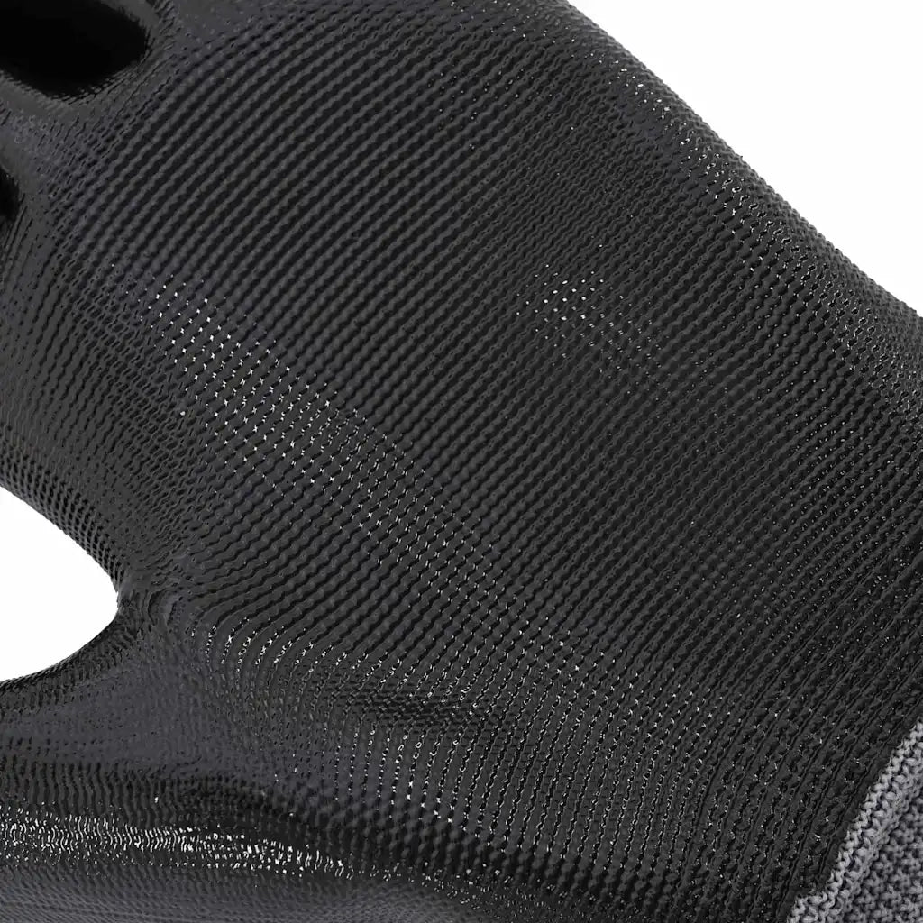 Guanti da Lavoro 24 pcs Grigio e Nero 7 / S Poliestere 42020701