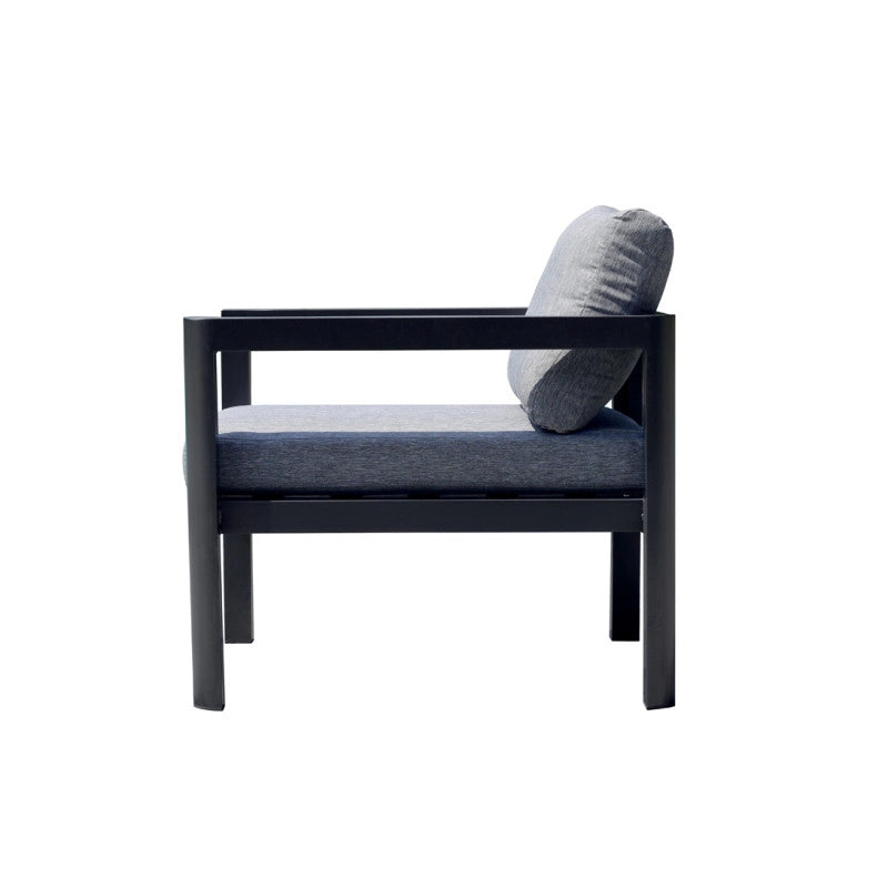 Set Di 2 Poltrone Coffee Set Marsiglia Alu Antracite Moia