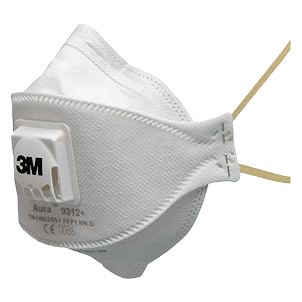 MASCHERA RESPIRATORIA SERIE 9300 AURA CON VALVOLA 9312+ FF P1- 10 pezzi  - 3M
