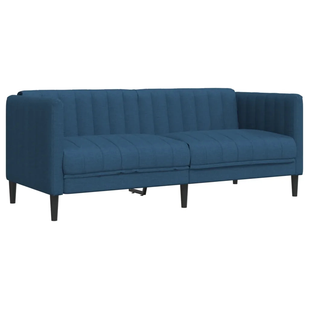 Divano a 2 Posti Blu in Tessuto 372610