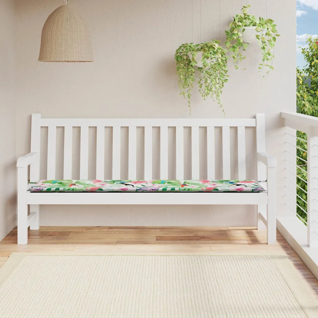 Cuscino per Panca da Giardino-Cuscini per panchina da esterno Multicolore 200x50x4cm in Tessuto