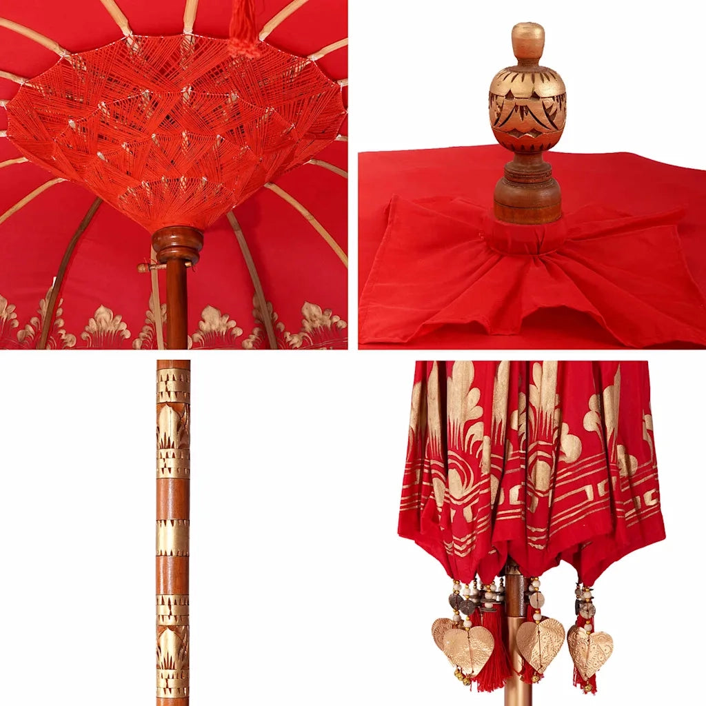Parasol Balinese Rosso 215 x 215 x 260 cm 42006459