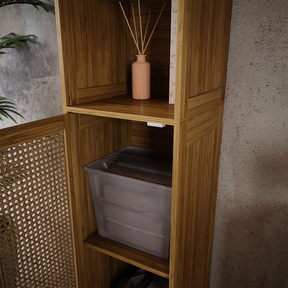 Vicco Mobiletto da bagno Bambù 30 x 170 cm