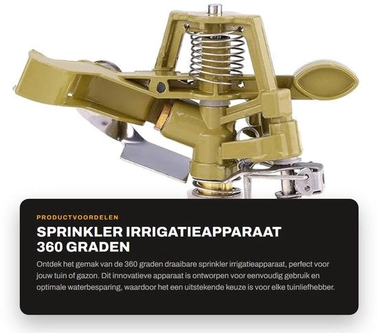 Sproeiere 360 Gradi Rotanti - Irrigatore a Goccia - Dispositivo per Distribuzione Regolare - Diametro di Getto 10-18 Metri - Efficace nell'Utilizzo dell'Acqua - Facile da Installare - Sproeiere per Giardini