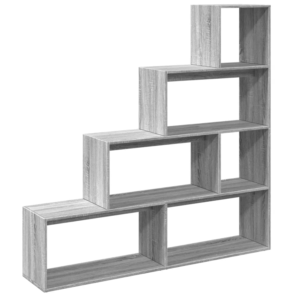Libreria 4 Ripiani Grigio Sonoma 143,5x29x143,5 cm Truciolato 857999