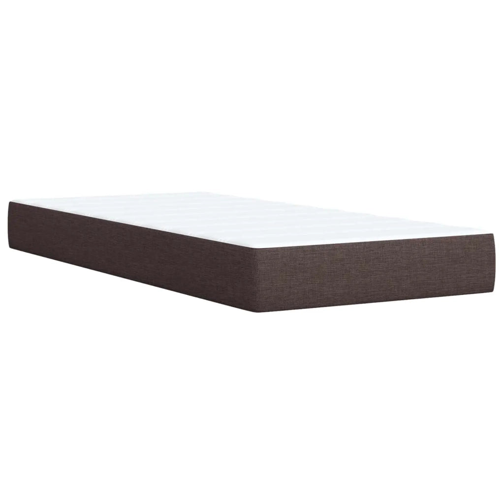Letto box spring con materasso Marrone Scuro 80 x 200 cm 3451338