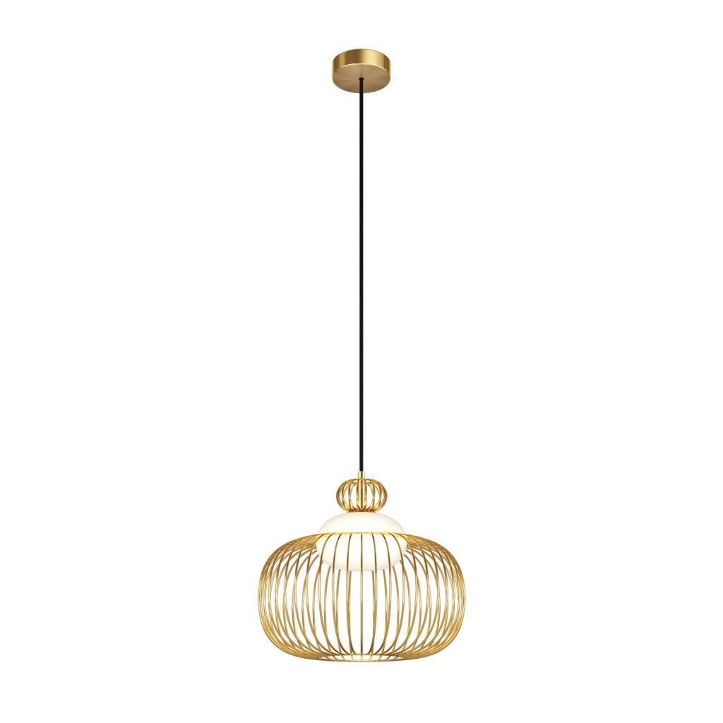 Maytoni Sospensione Contemporanea Levitation 1 luce G9 ottone metallo vetro