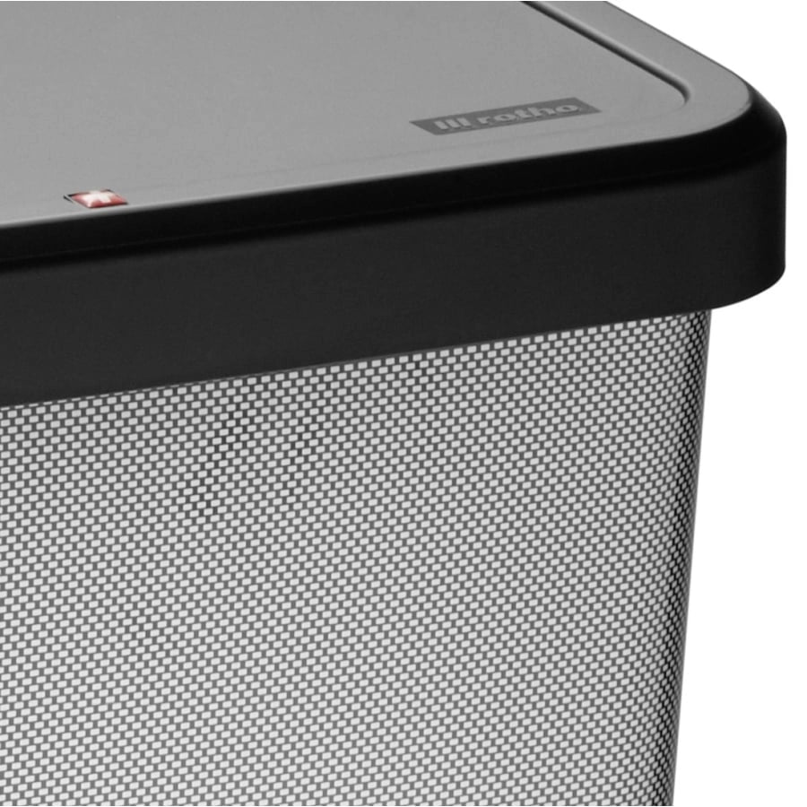 Pattumiera con pedale 40lt paso carbonio