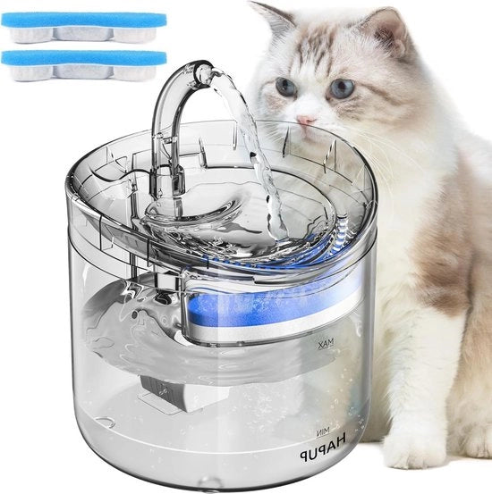 Dispensatore automatico di acqua per animali domestici da 18L - 2 modalità e 2 filtri sostituibili - 1 pompa ultra silenziosa per gatti e piccoli animali