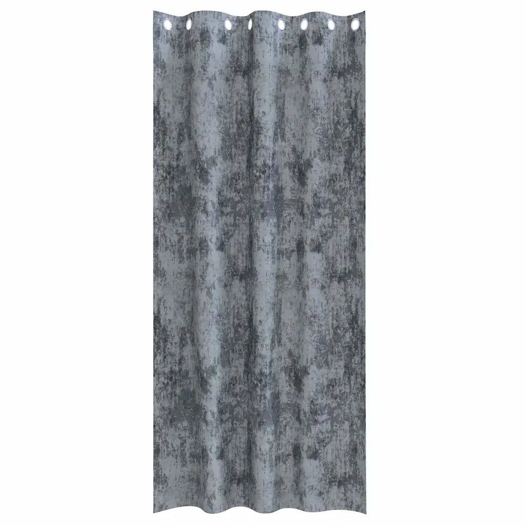 Tende in Velluto 2 pz Grigio Argento 245 x 140 cm Velluto