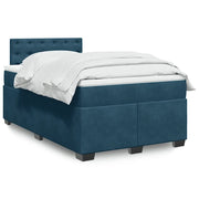 Giroletto a Molle con Materasso Blu Scuro 120x200 cm in Velluto 3286298