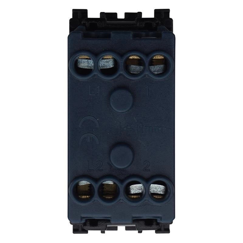 Pulsante Doppio Saliscendi 1P+1P 10A Colore Nero Compatibile Con Vimar Arke