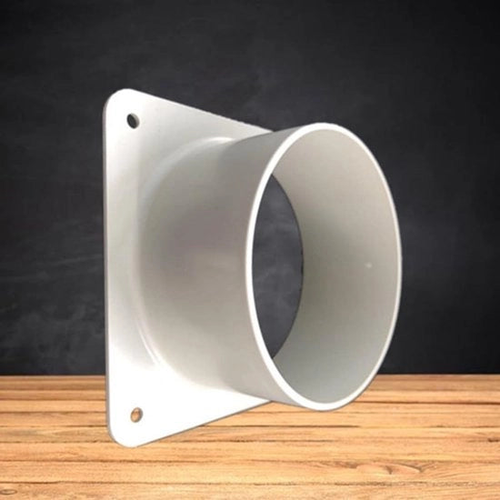 Connettori di tubazione per ventilazione - Flangia per tubo di ventilazione - Installazione facile - 100 mm - Materiale duraturo - Flangia di ventilazione