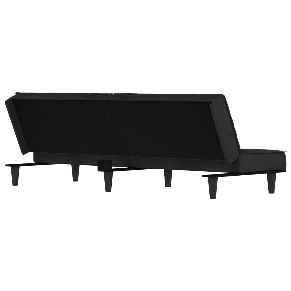 Divano Letto Grigio Scuro in Velluto 351908
