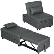 Divano letto imbottito ¨C Zephmum ¨C Grigio