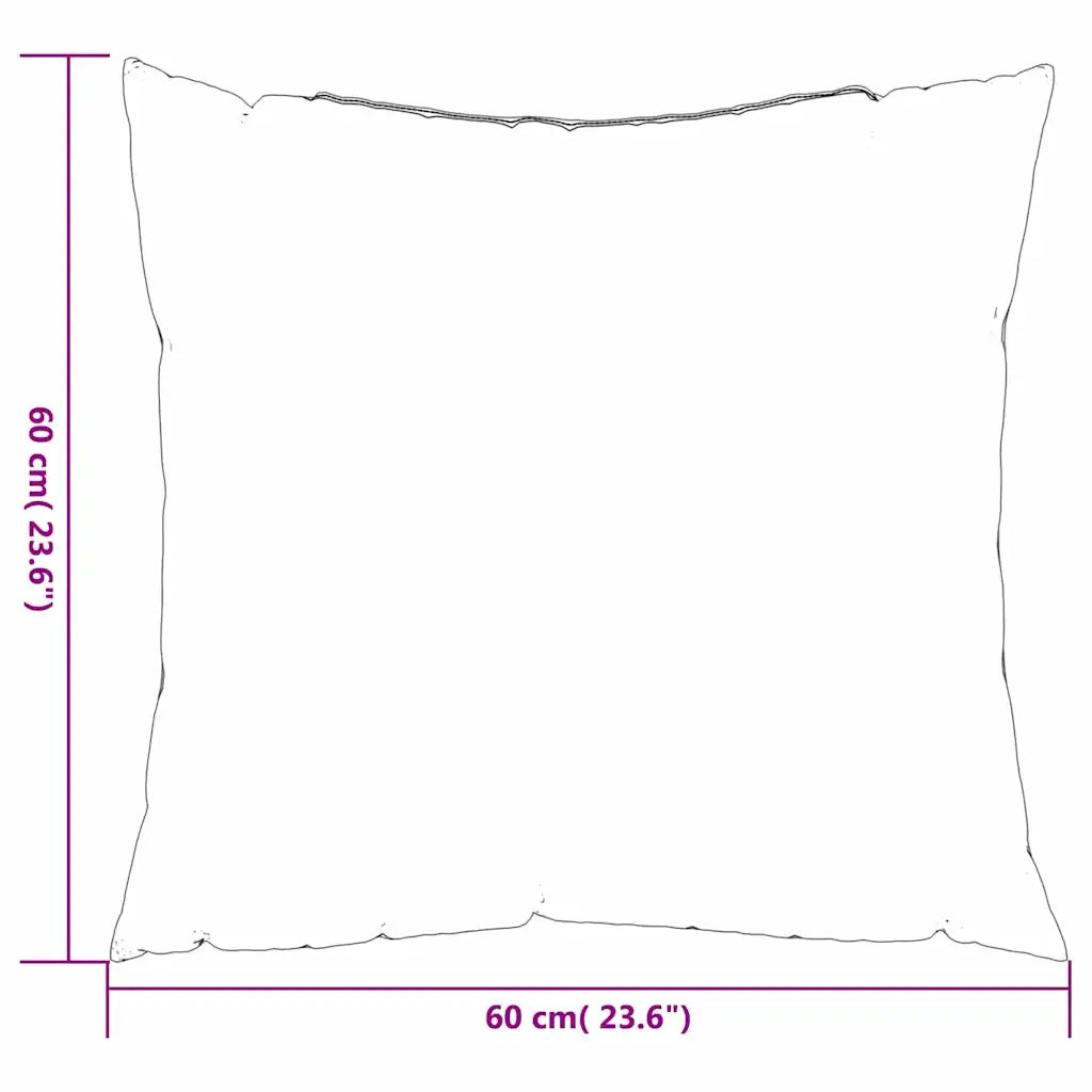 Cuscini Scatter a scacchi 4 pcs Quadro Nero 60 x 60 cm 360419