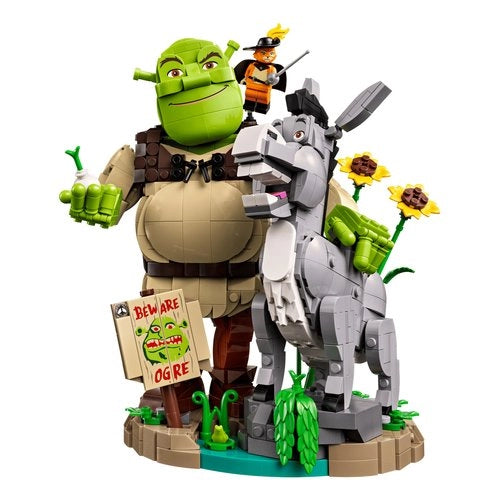 Set costruzioni lego 72423 shrek shrek, ciuchino e gatto con gli stiva