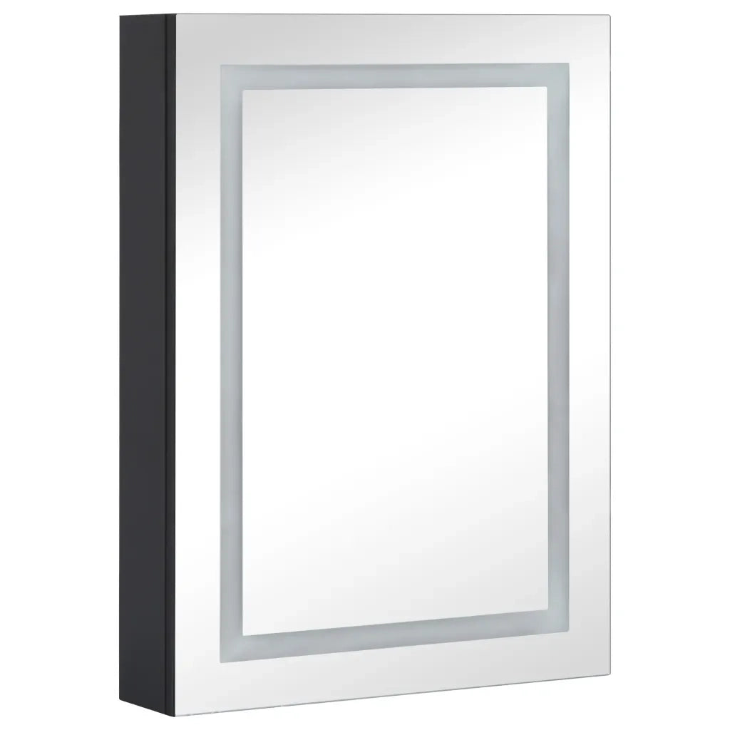 Armadietto Bagno con Specchio e LED 50x13x70 cm 325543