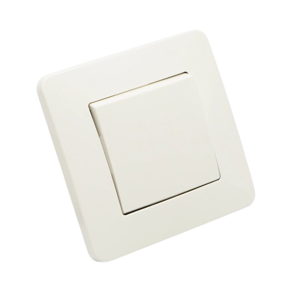 Interruttore da incasso per scale bianco 220V, 10AX, PC 80x80mm