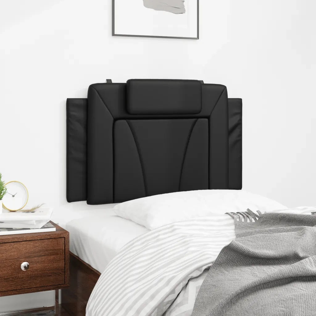Cuscino Testiera Viana Nero 90 cm in Similpelle 374767