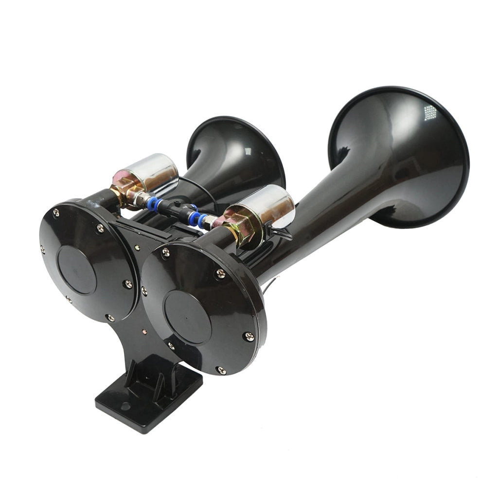 Clacson a 2 trombe 12V/24V per compressore d’aria.