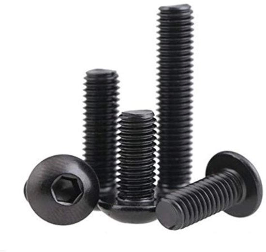 Viti a Bolla 20 pezzi - Viti a Bolla con Bolla - Acciaio Rilievo 10,9 - M6 x 12 mm - Resistenti alla Corrosione - Viti a Bolla con Filo Completo