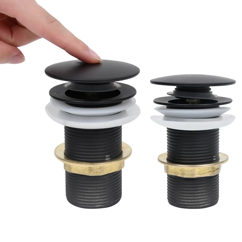 Scarico a Pressione senza Troppopieno Nero 6,4x6,4x9,1 cm CFW8895743