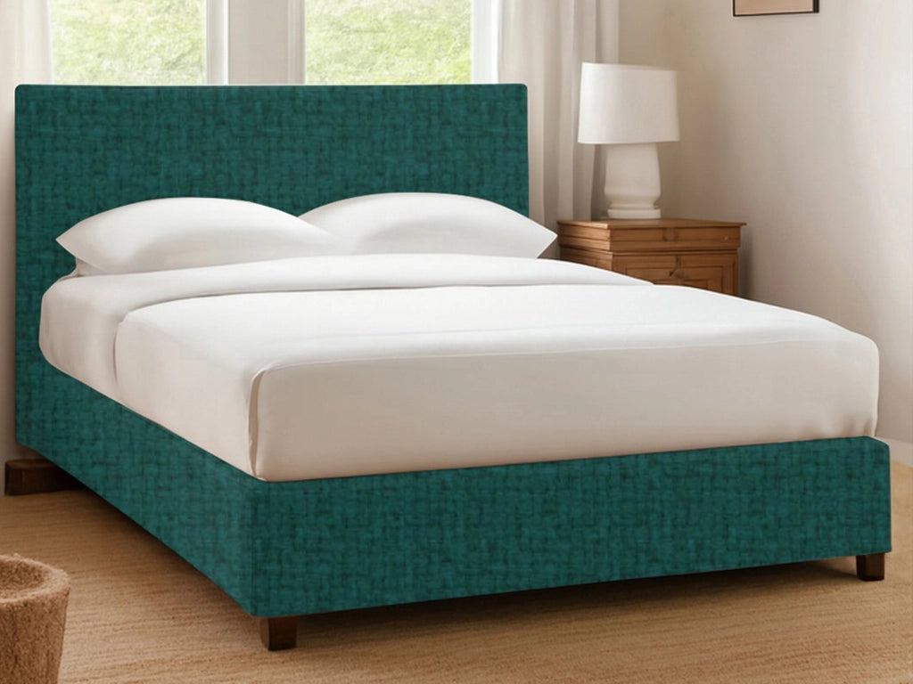 Dagenham, Letto Singolo Sfoderabile Made in Italy, Verde Petrolio