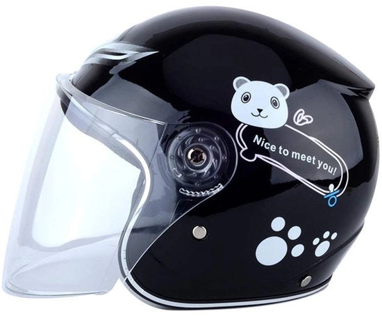 Elmetto per Bambini Ergonomico - Termo e Impermeabile - Casco da Motocicletta - Protezione per i Bambini - Elmetto di Sicurezza per Bici