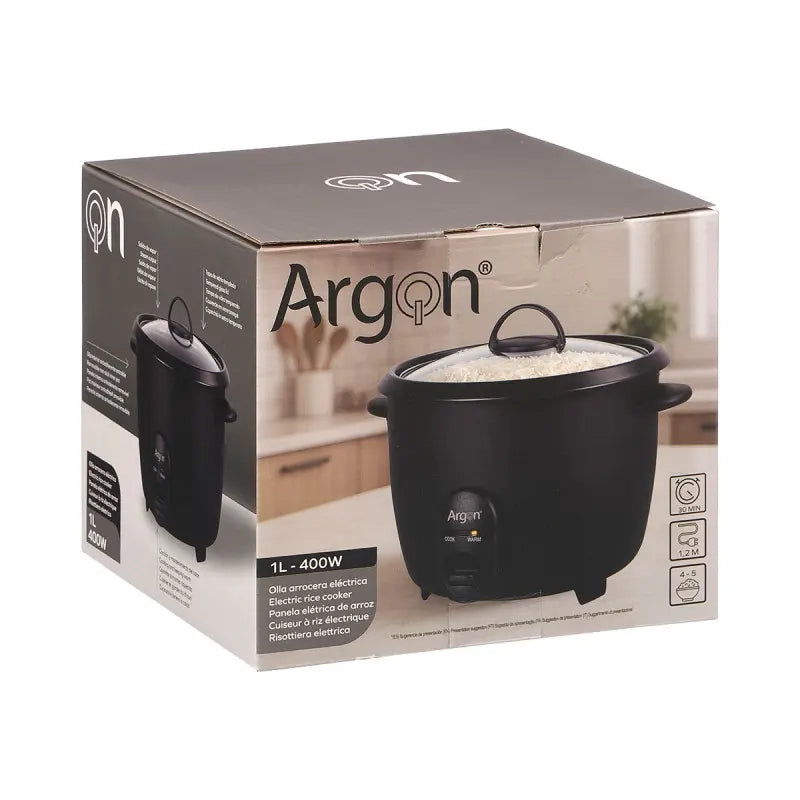 Cuociriso elettrico nero opaco 1,8L 700W