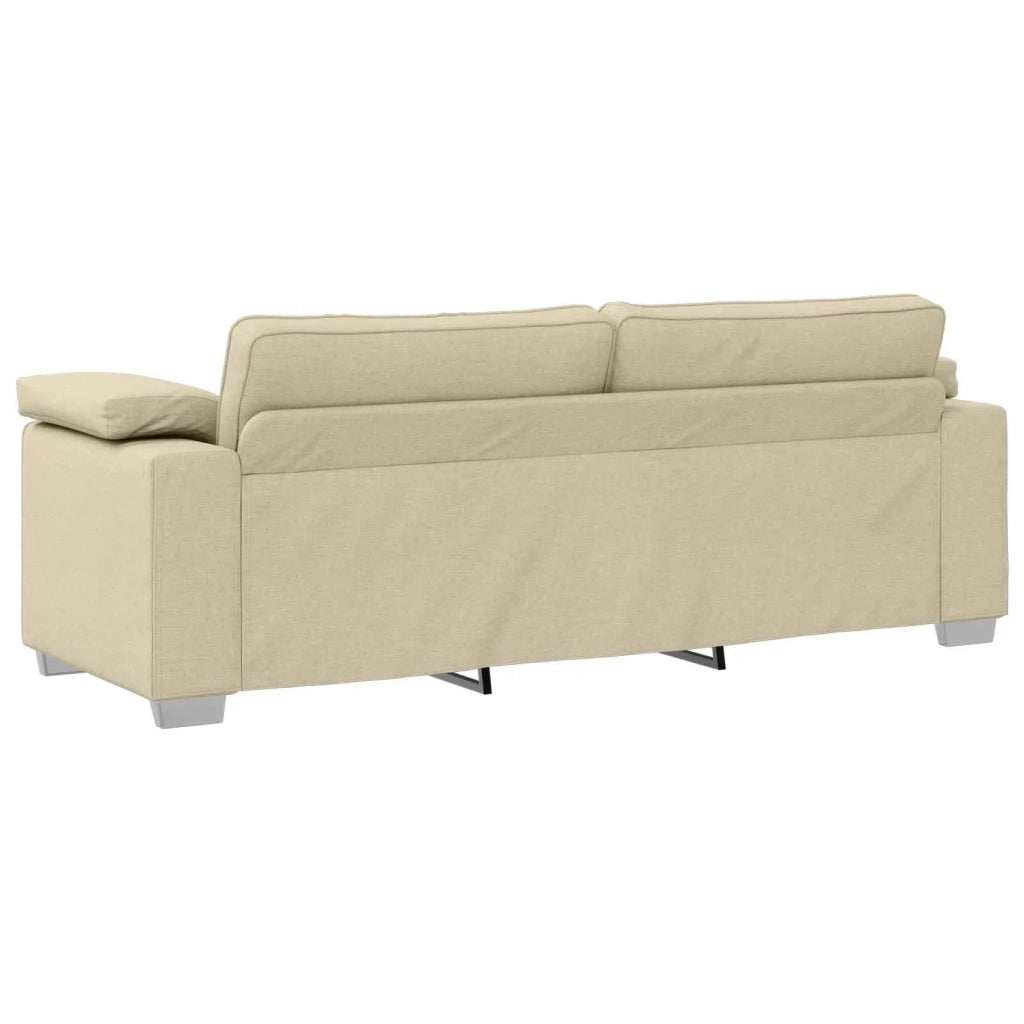 Divano 2 pcs Crema 219 x 80 x 82 cm Tessuto 3324747