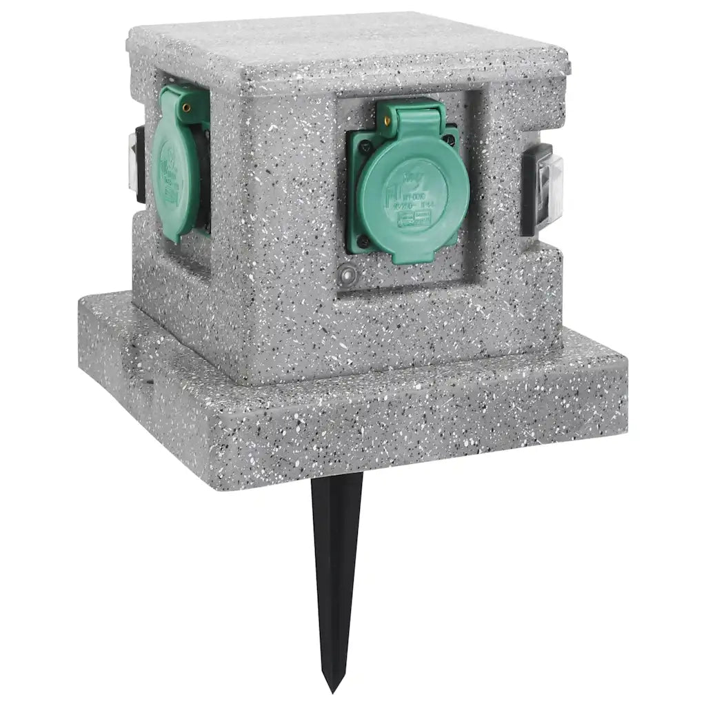 Presa Elettrica da Giardino con Sensore di Luce in Plastica CFW2405677