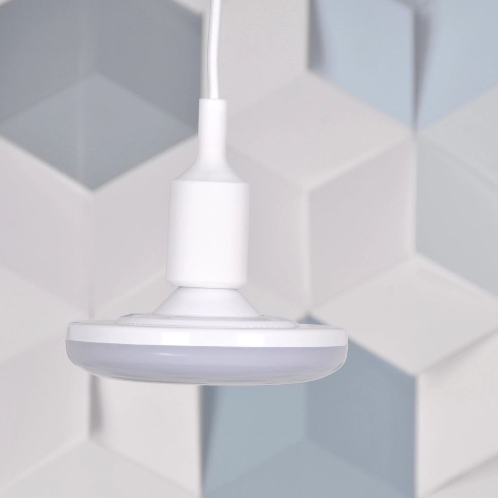 Sospensione KIKI bianca E27 con LED 10W 3000K Polux