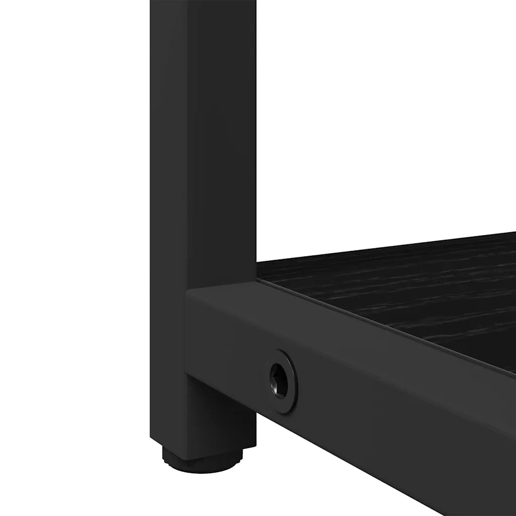 Set di mobili per il bagno 2 pcs Nero Legno multistrato 3334321