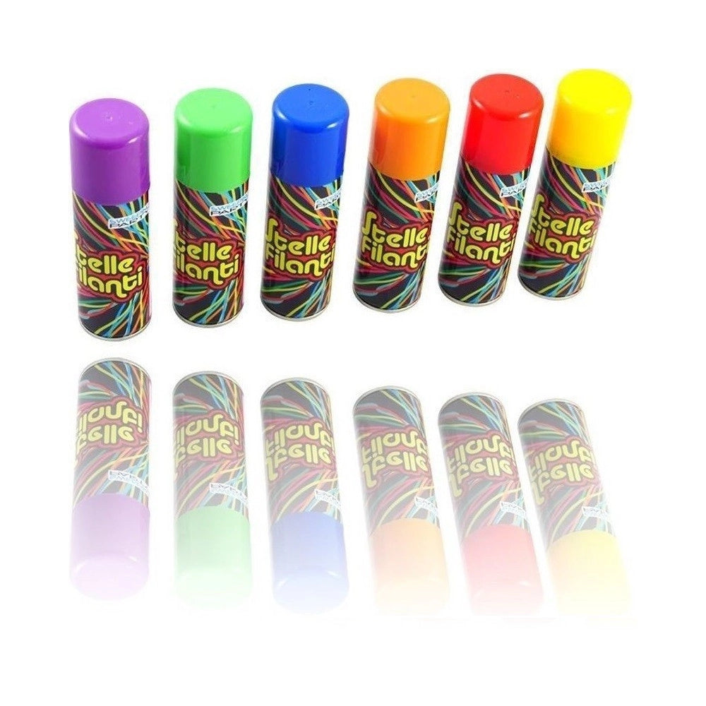 Trade Shop - Bomboletta Spara Stelle Filanti Multicolor Festa Party Compleanno Carnevale -