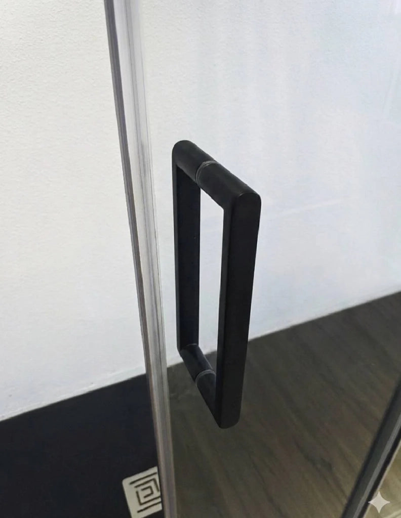 Porta doccia scorrevole 2+2 CIRENE (KENNA) 230 cm Profilo Nero
